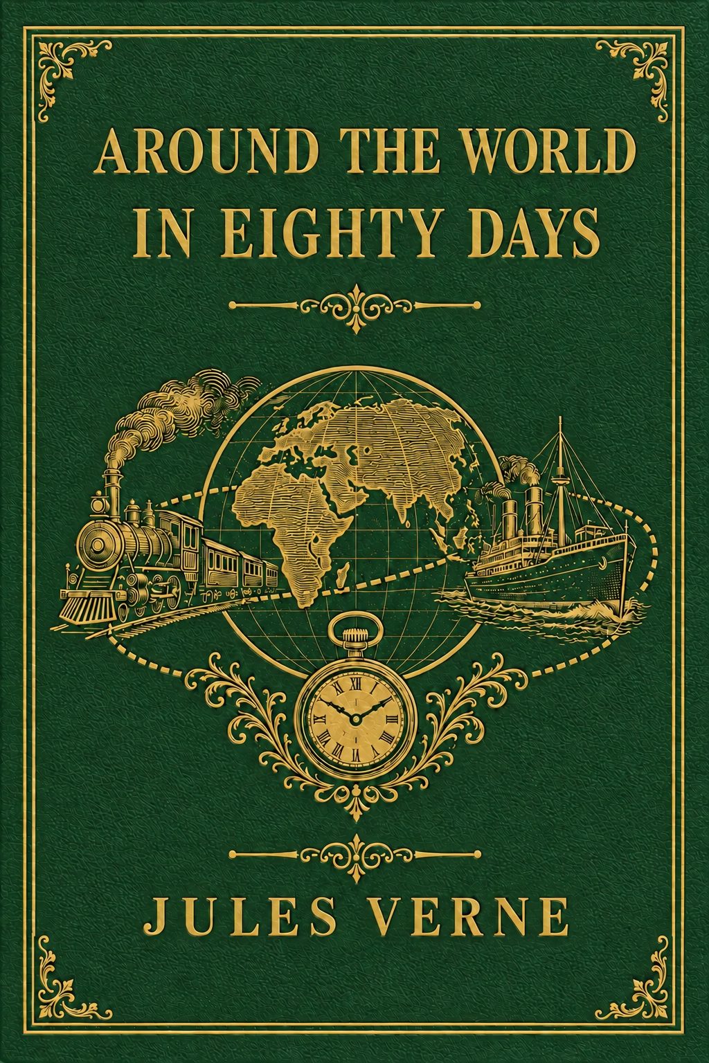 Cover of Around the World in Eighty Days